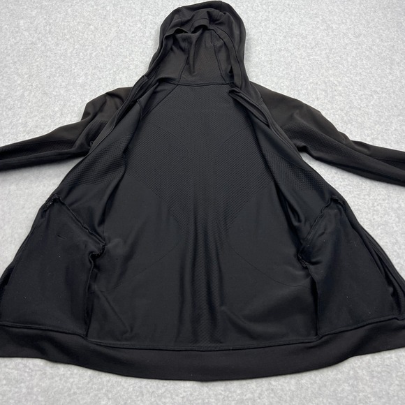 Lululemon Ventilate Jacket Women's 4 Black Full Zip Hooded Slim Stretch W4APXS - Picture 4 of 12
